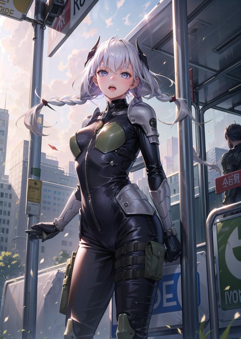 203586-2908736077-(1girl,white hair very long hair quad braids, ringed eyes, , scared) (digital) (in detailed bus stop, (bodysuit, armor)) , best.png